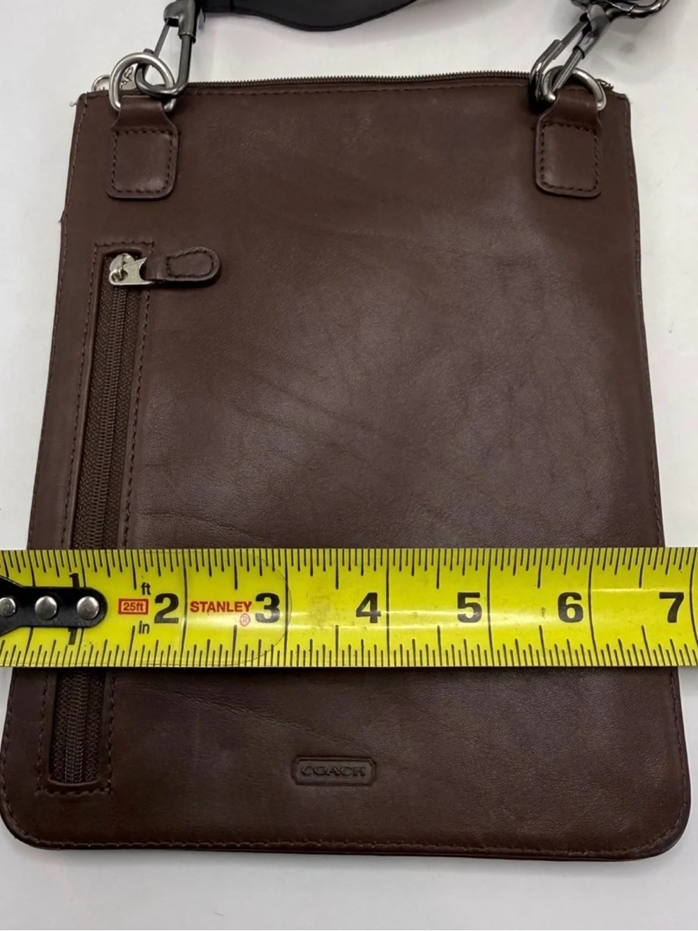Coach Brown Leather Crossbody Messenger Bag Replacement Strap Vintage Unisex